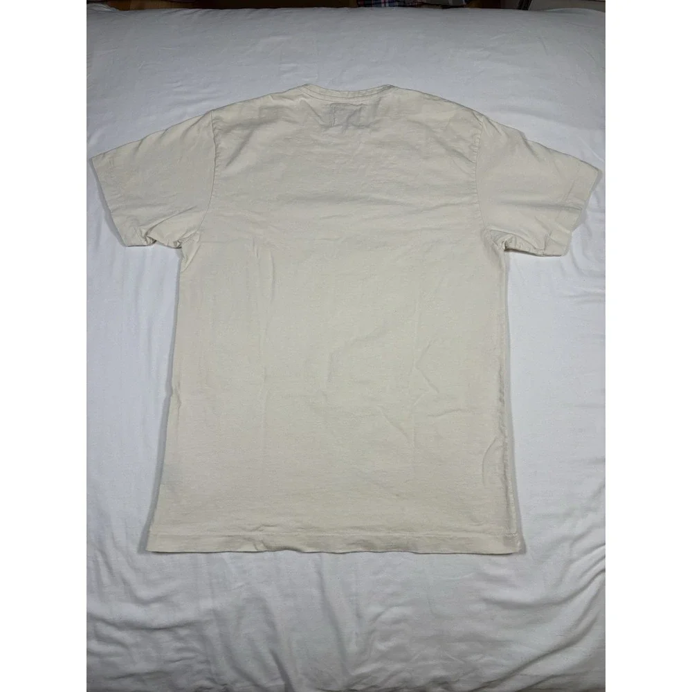 Dehen 1920 Graphic T Shirt Mens Medium M Cream Angel Wing Mushroom Heavy Duty